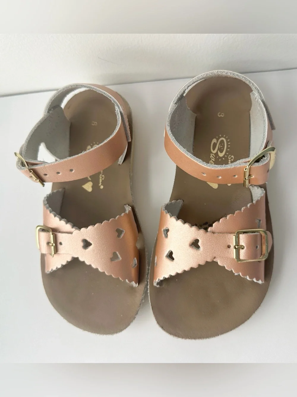 Sun San rose rose sandals size 8